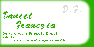 daniel franczia business card